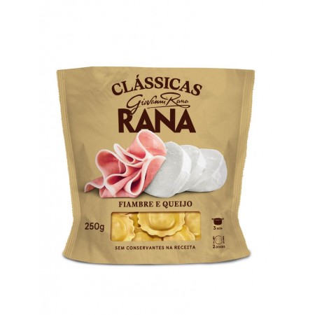 RAVIOLI FIAMBRE E QUEIJO RANA 250G